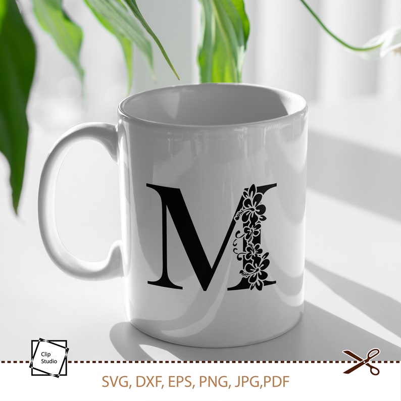 Download Papercut Silhouette Svg Cricut Svg Wedding Monogram Svg Svg Png Floral Letter M Svg Vinyl Cut Botanical Alphabet Svg Dxf Cut File Visual Arts Craft Supplies Tools