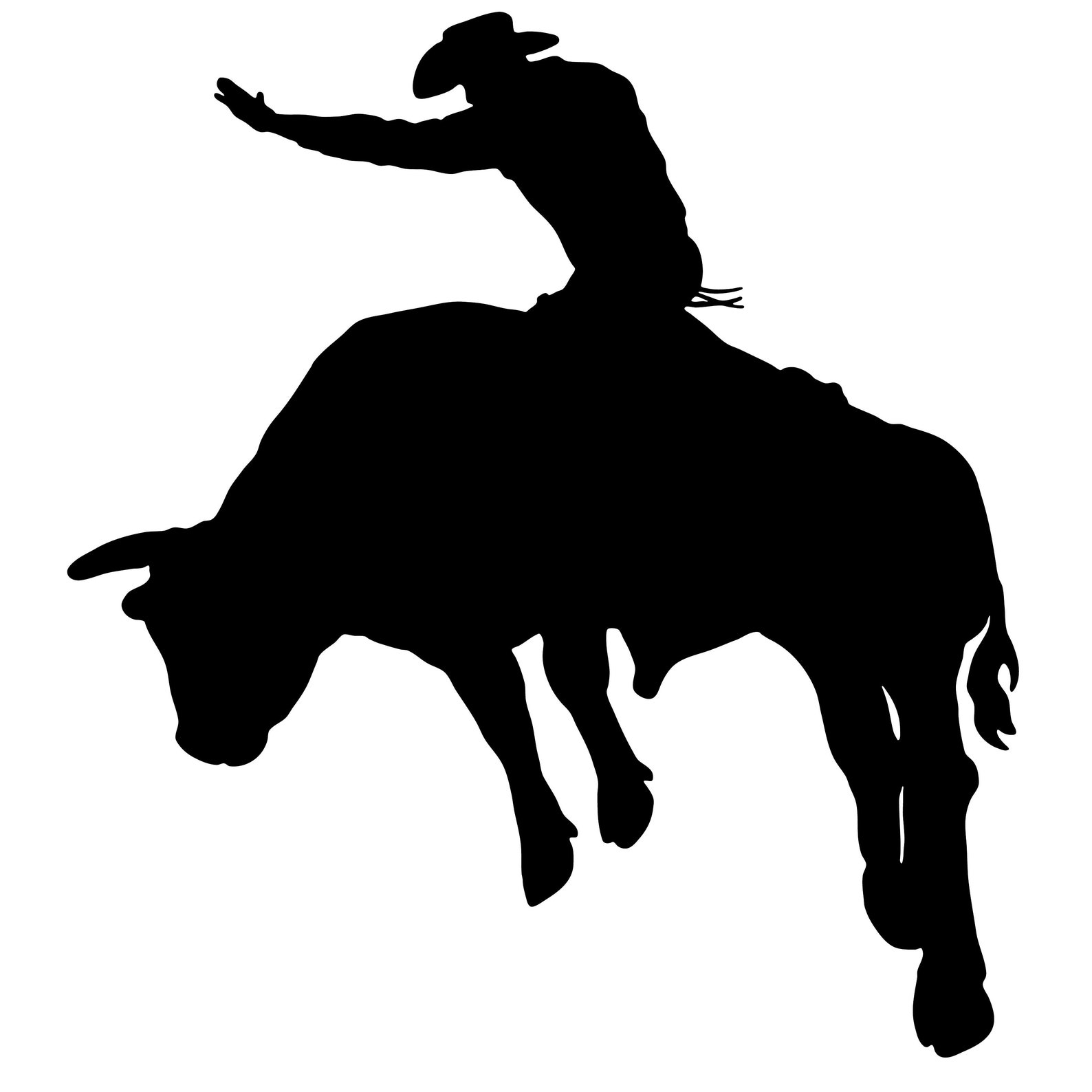 Bull rider Graphics SVG Dxf EPS Png JPG Pdf Vector Art Clipart Etsy