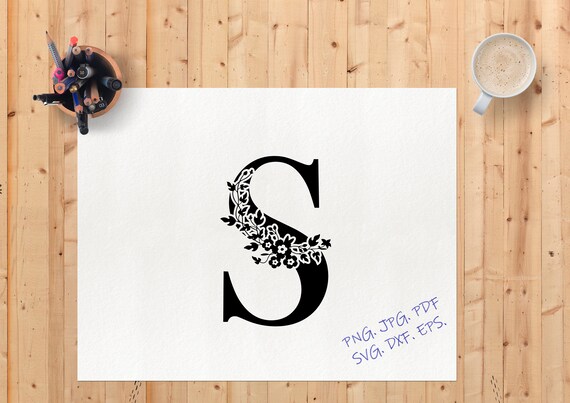 Download Visual Arts Collage Papercut Cut File Botanical Alphabet Svg Dxf Cricut Svg Png Svg Wedding Monogram Svg Vinyl Cut Silhouette Svg Floral Letter I Svg