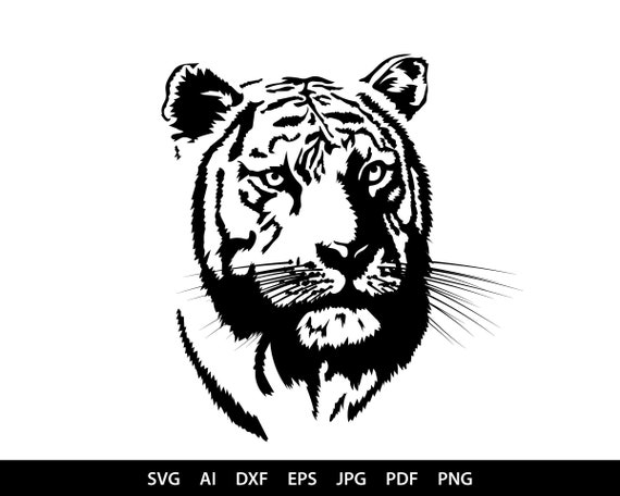 Tiger 14 Jaguar Leopard Big Cat Predator Logo.svg .eps .png | Etsy