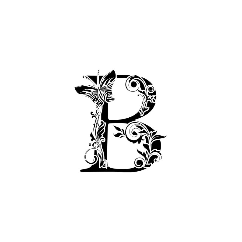 Download Botanical Alphabet B Floral Alphabet Flower Botanical Vintage Letter Lettering Svg Eps Png Clipart Vector Tattoo Cricut Cut Cutting Visual Arts Collage Trustalchemy Com