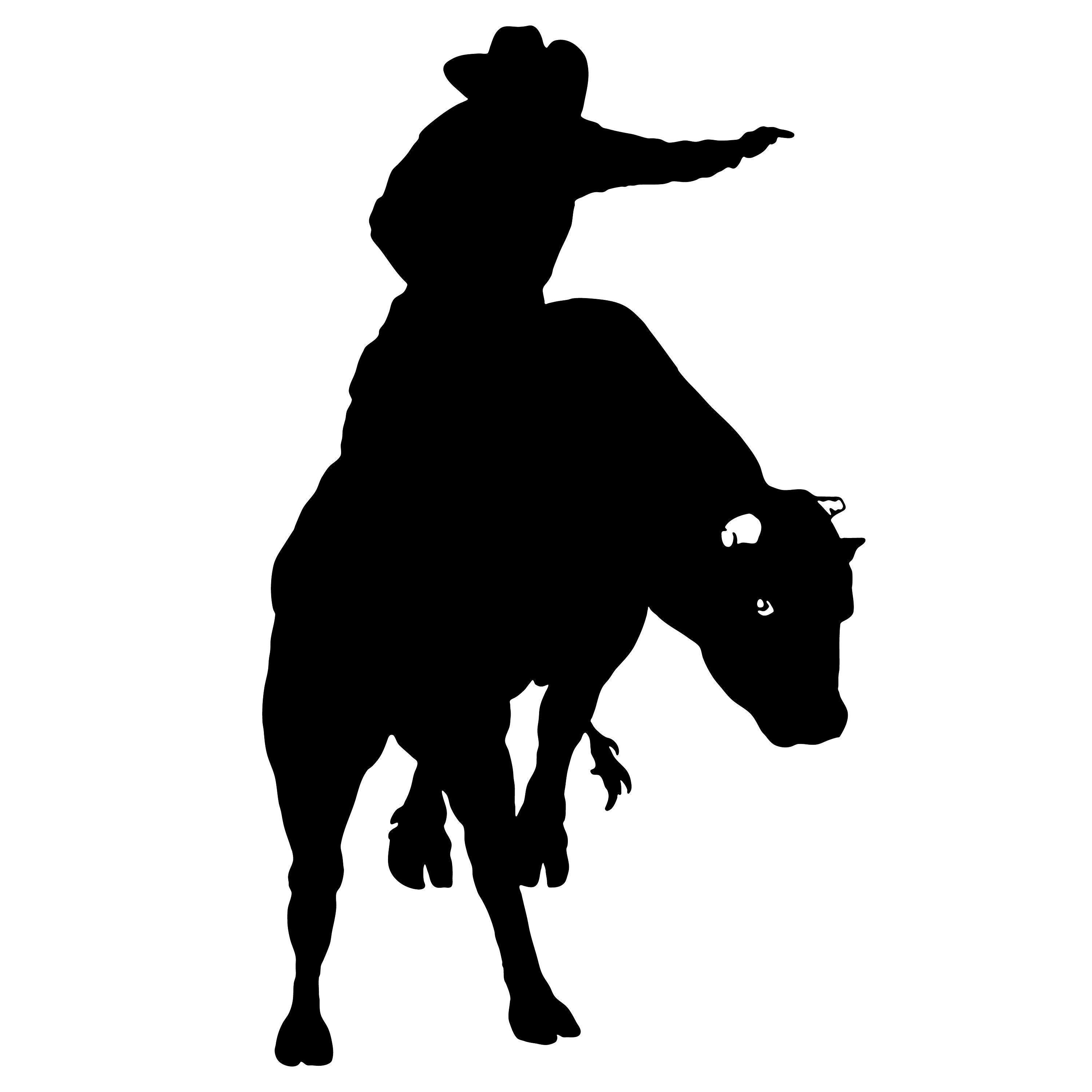 Bull rider Graphics SVG Dxf EPS Png JPG Pdf Vector Art Clipart Etsy