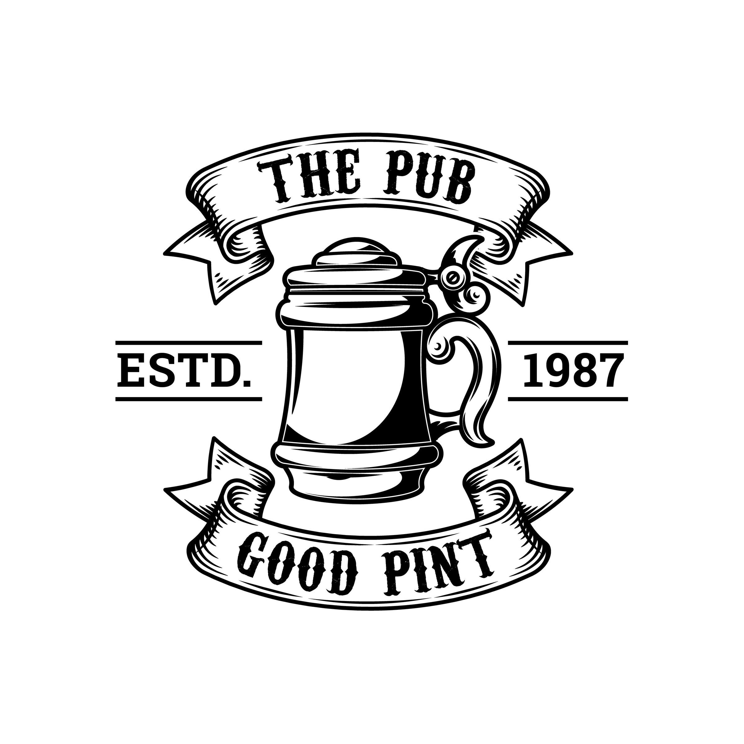 Beer Logo 67 Barrel Pub Bar Tavern Brew Brewery Barley Etsy