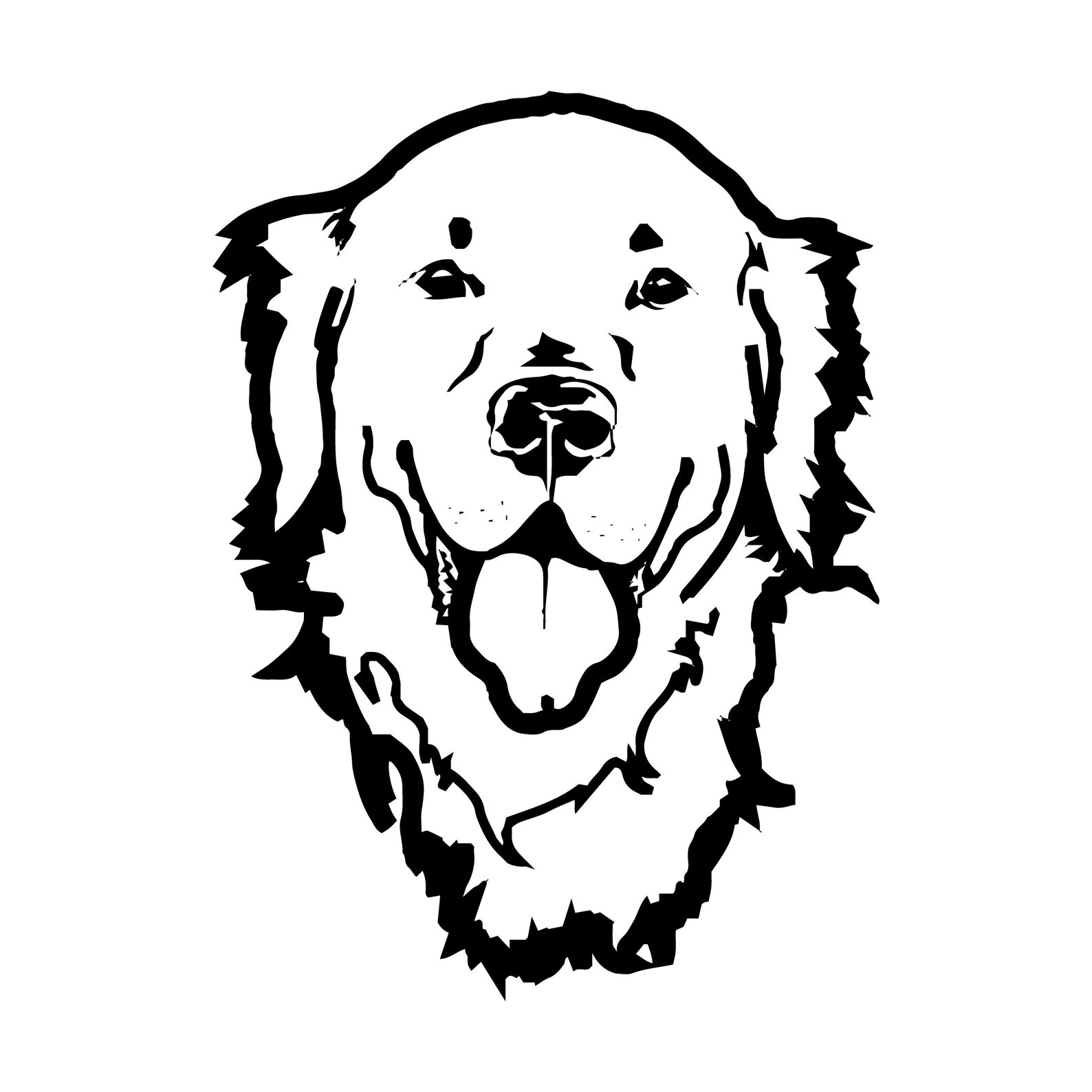 Лабрадор тату эскиз