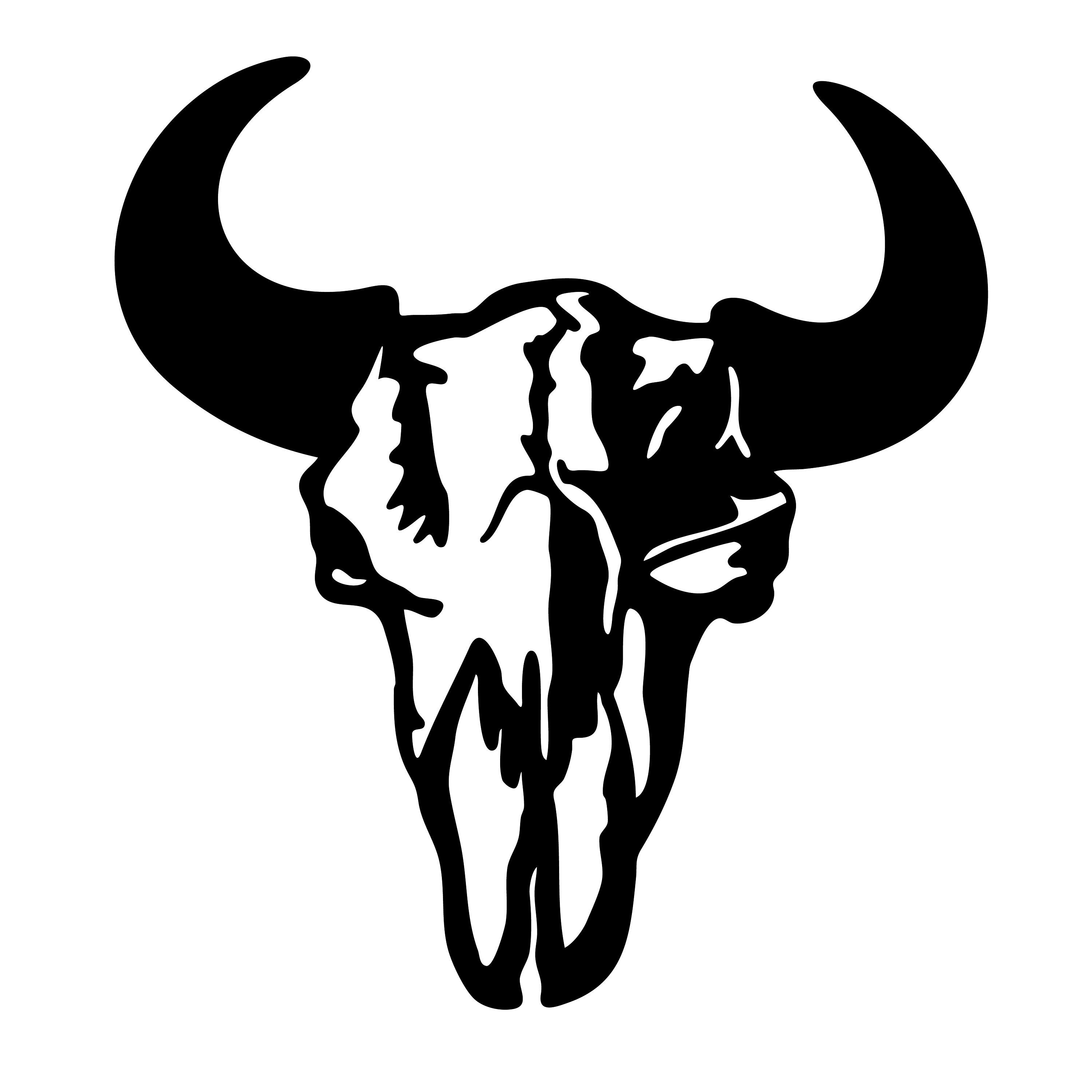 Svg File Cow Skull