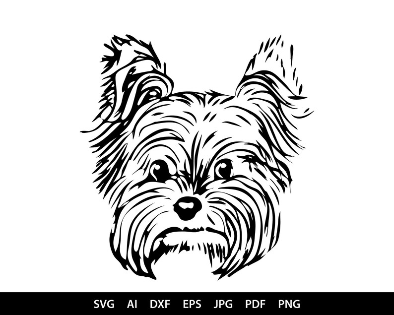 Yorkshire Terrier 2 Puppy Peeking Yorkie Dog Breed K9 Etsy