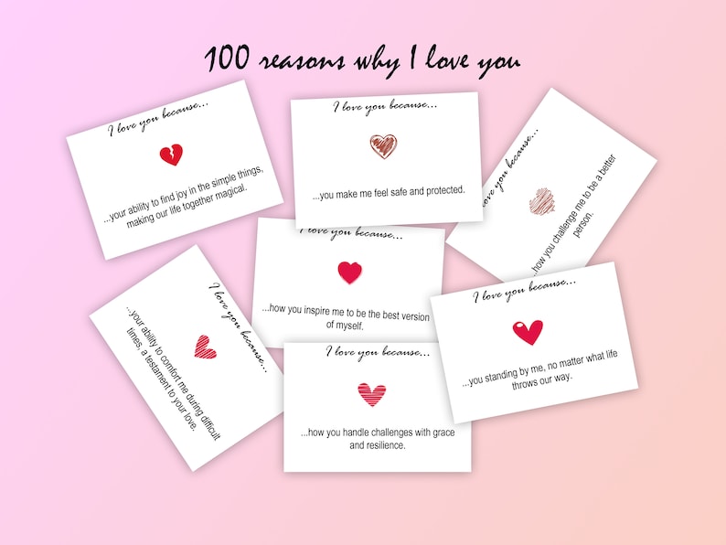 100 Reasons Why I Love You Cards - Il 794xN.5669527136 K6r2 