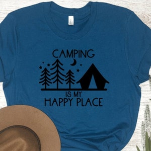 DIY Iron-on Vinyl: Camping is My Happy Place - Etsy