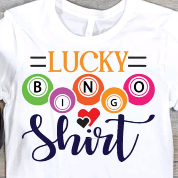 Ready To Press Sublimation Sheet Transfer  - Lucky Bingo Shirt