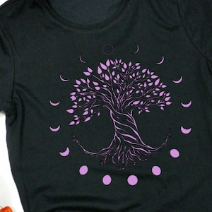 DIY Iron-On Vinyl:  Tree With Moon Phases