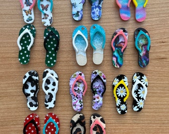 Acrylic Earring Blanks - Flip Flops