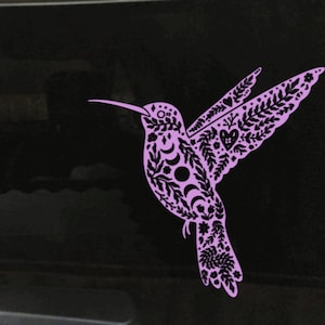 Boho Hummingbird - Vinyl Decal