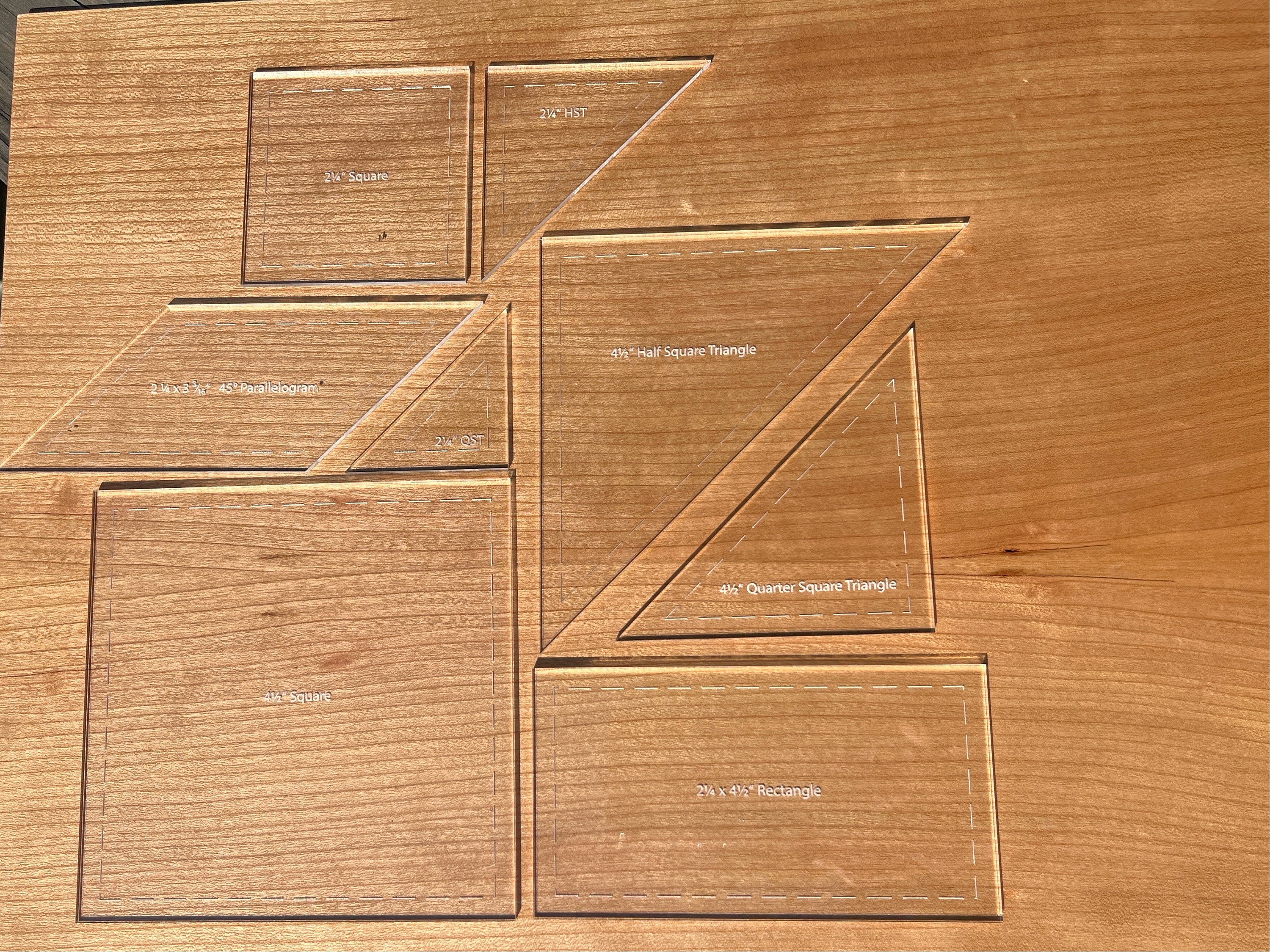 9 Inch Block Acrylic Quilt Template - Etsy