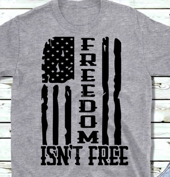 Vinilo termoadhesivo para bricolaje: bandera estadounidense Freedom Isn't  Free -  España