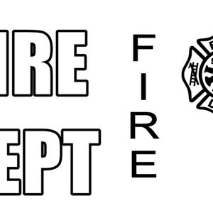 DIY Iron-On Vinyl: 3 Piece Fireman Set For Costumes, Etc.
