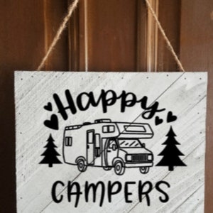 Happy Campers - RV - Motorhome - Vinyl Decal