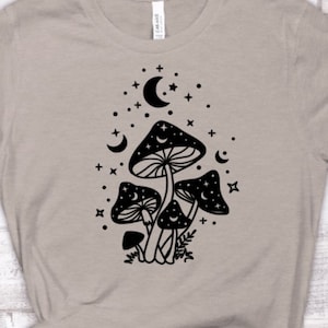 DIY Iron-On Vinyl:  Celestial Mushrooms