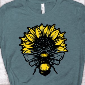 DIY Iron-On Vinyl: Bee and Sunflower 2