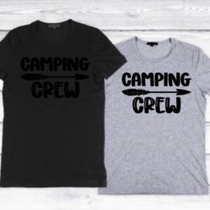 DIY Iron-On Vinyl:  Camping Crew