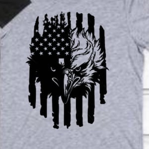 DIY Iron-On Vinyl:  Eagle / American Flag 2