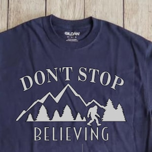 DIY Iron-On Vinyl: Bigfoot Don&#39;t Stop Believing