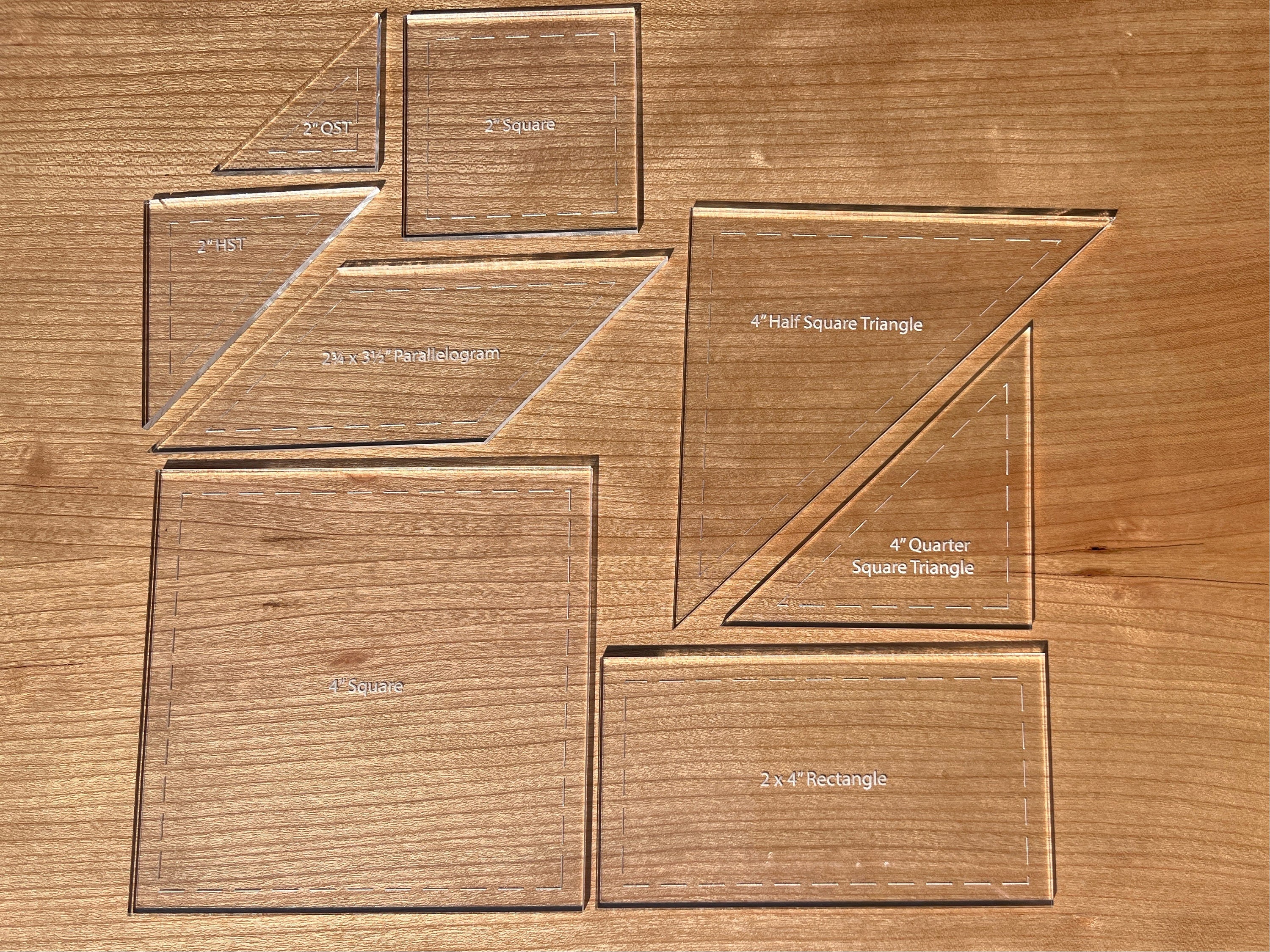 8 Inch Block Acrylic Quilt Templates - Etsy