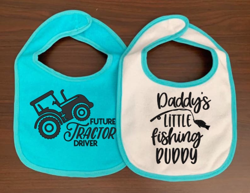 DIY Baby Shower Iron on Decal Daddy's Little Fishing Etsy