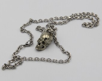80/'s Punk//Biker Razor Blade Chain Necklace Silver Multi Chain Costume Accessory