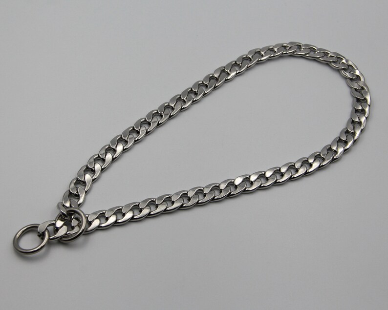 Dog Training Choke Collardog Chain Necklace Stainless Etsy