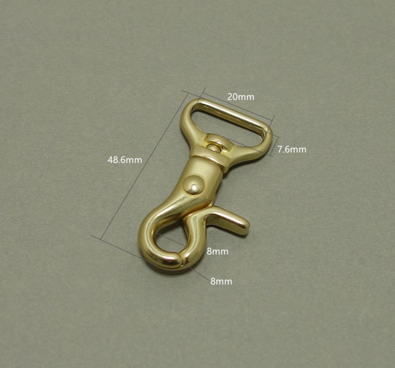 Swivel Gold Clasp Clip,Large Leather Clasp,Japan Design