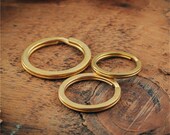 Copper Split Ring Brass Connectors Flat Keyring Model pcs lot