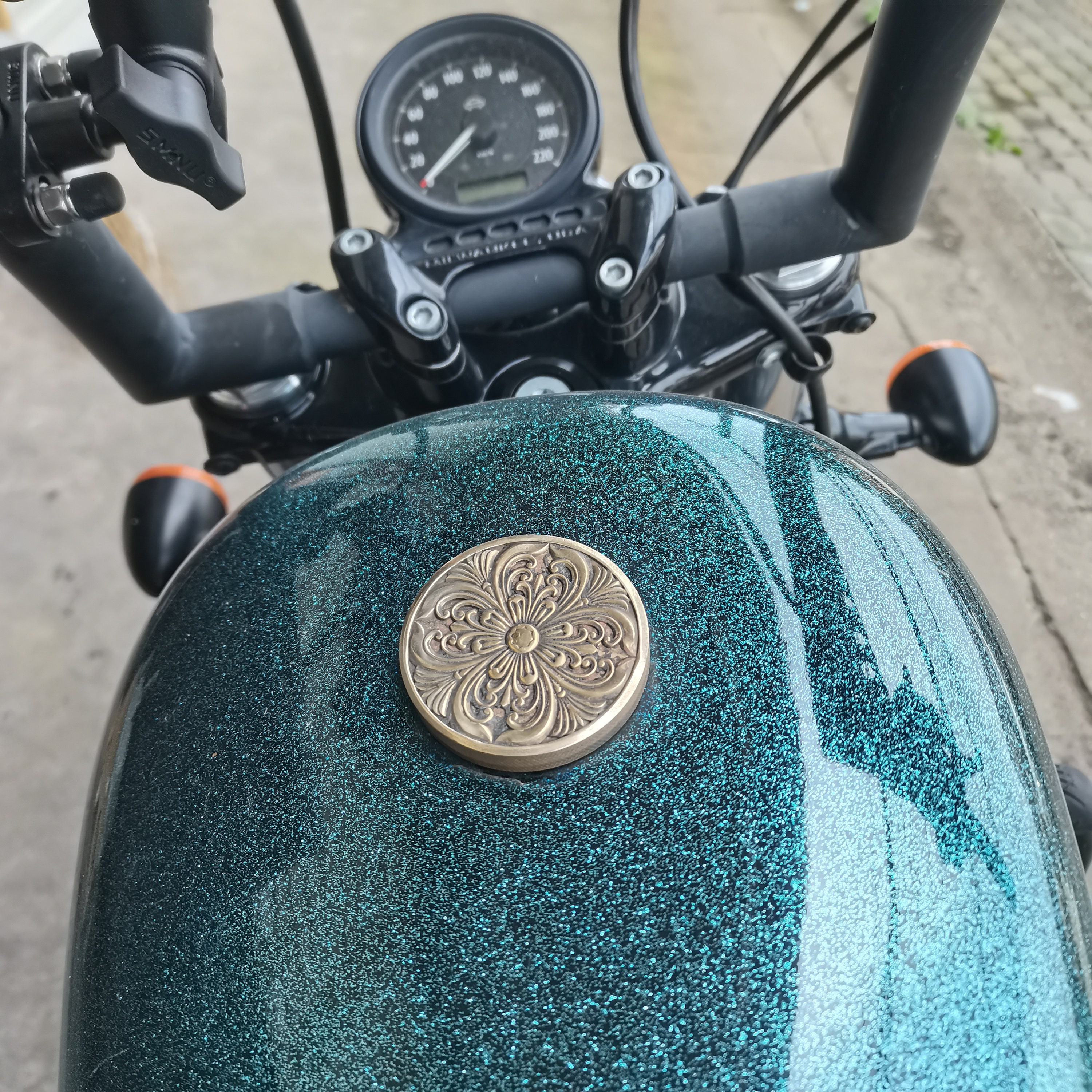 Harley Motorcycle Brass Gas Cap Feul 