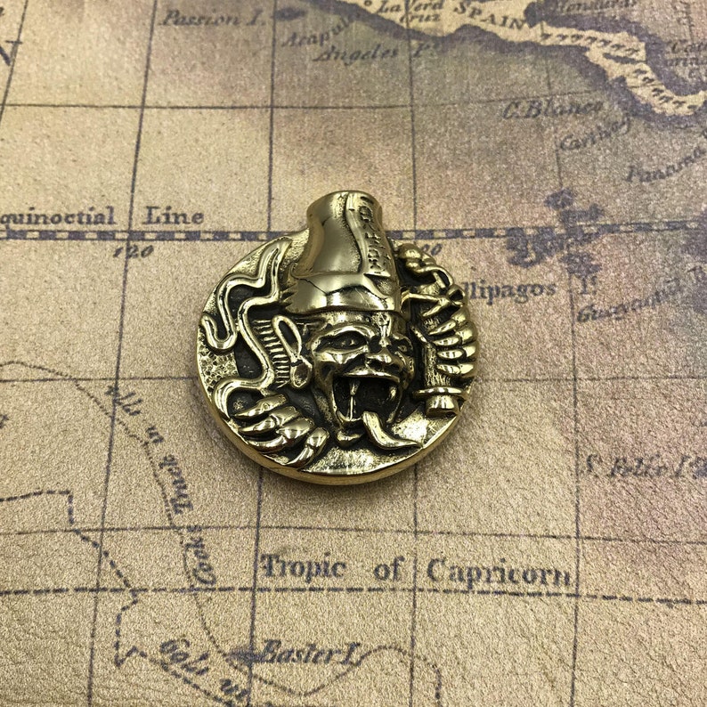 God of wealth Leather Conchos East Religious \u201cRich in life\u201d Concho For Leather Craft Decoration