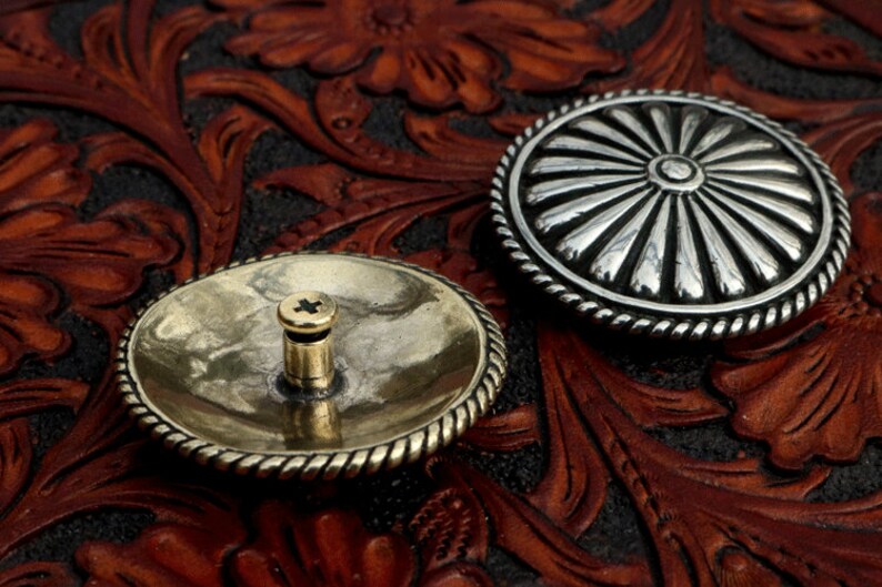 Boho Style Conchos Leather Craft Decoration Concho Rivets Etsy