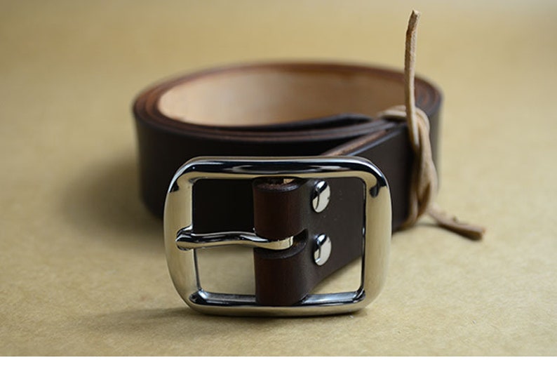 Shiny Buckle Silver Stainless Belt Center Bar Buckles 40mm Etsy