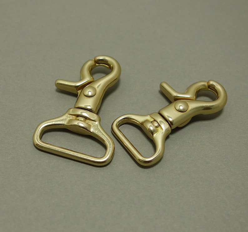 Swivel Gold Clasp Clip,Large Leather Clasp,Japan Design