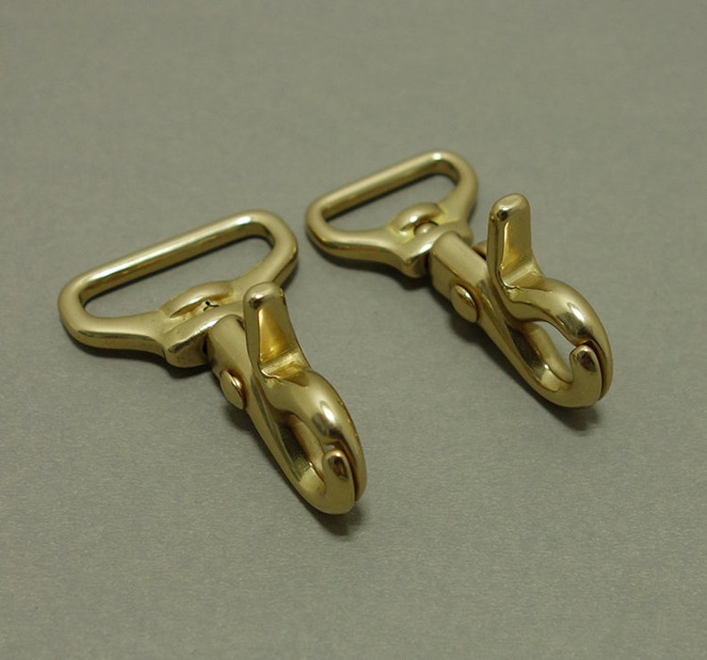 Swivel Gold Clasp Clip,Large Leather Clasp,Japan Design