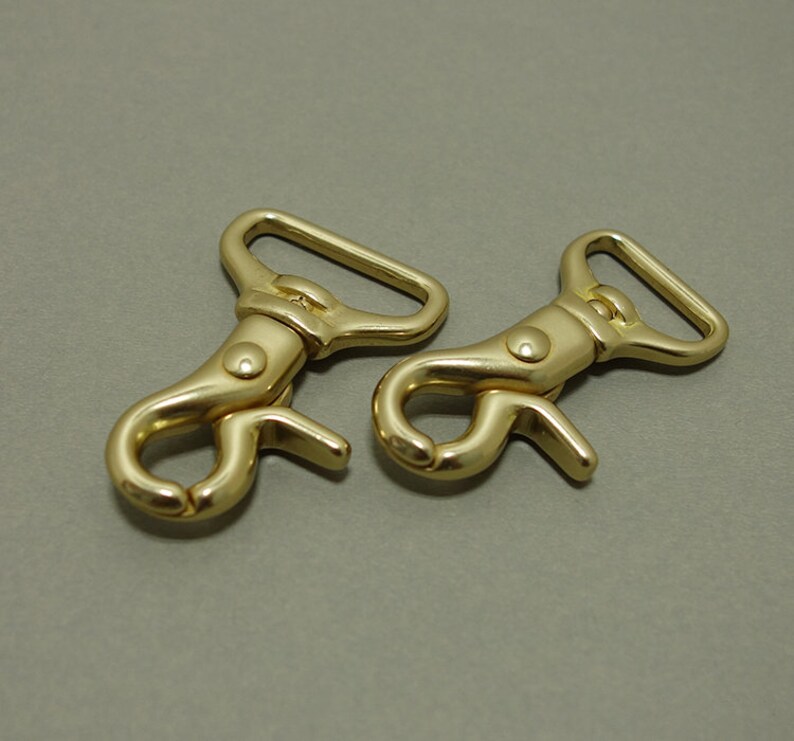 Swivel Gold Clasp Clip,Large Leather Clasp,Japan Design