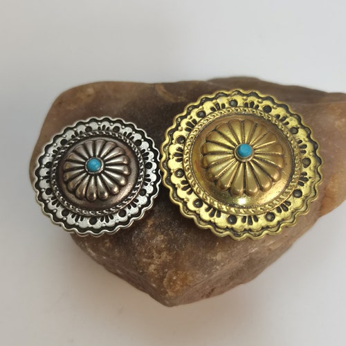 Boho Rococo Conchos Screw Back Rivet Leather Decoration Etsy