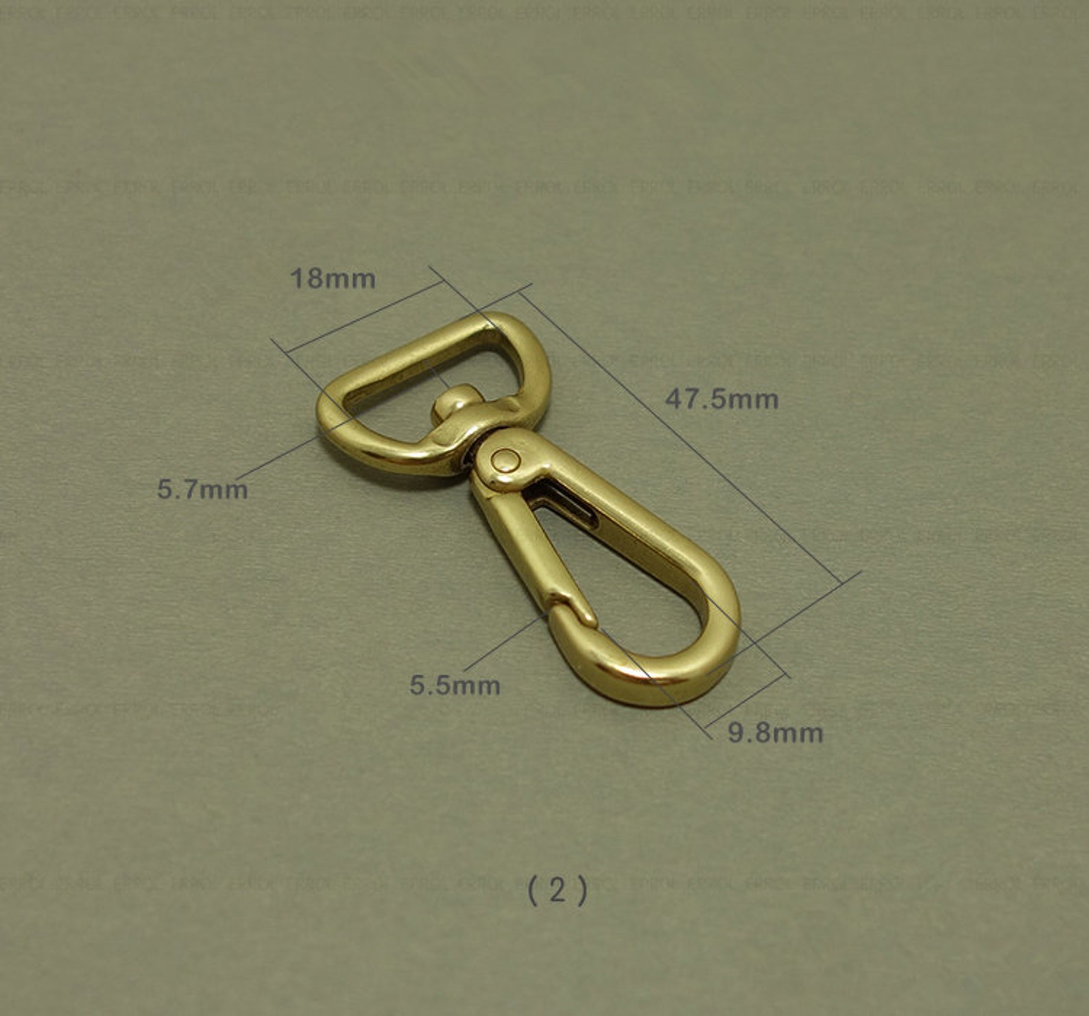 Gold Swivel Triangular Clasp Leather Lobster Clasplanyard Etsy