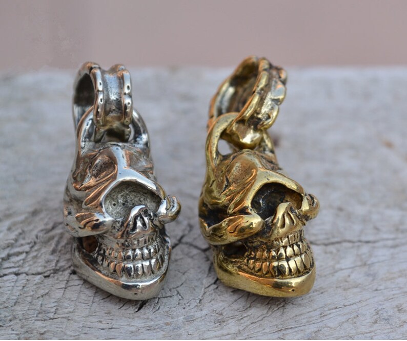 One-Eye Skull Jewelry Pendants DIY Necklace Fitting