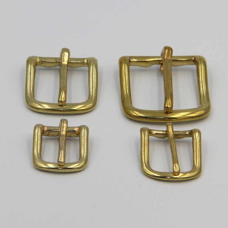 Leather Strap Fastener Halter Brass Closure Buckle 16 20 26 32 Etsy