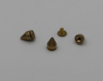 Solid Brass Decoration Screw Rivets Leather Craft Etsy New Zealand