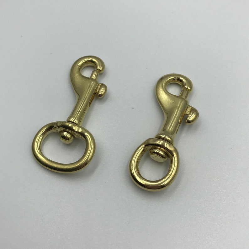 Brass Bolt Snap Hook Copper Swivel Bolt Snaps Clasps Etsy