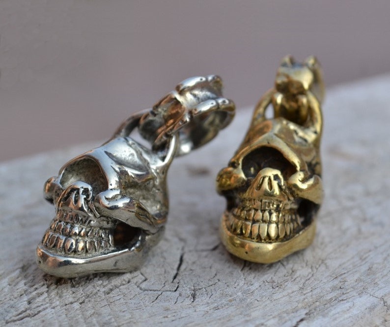 One-Eye Skull Jewelry Pendants DIY Necklace Fitting