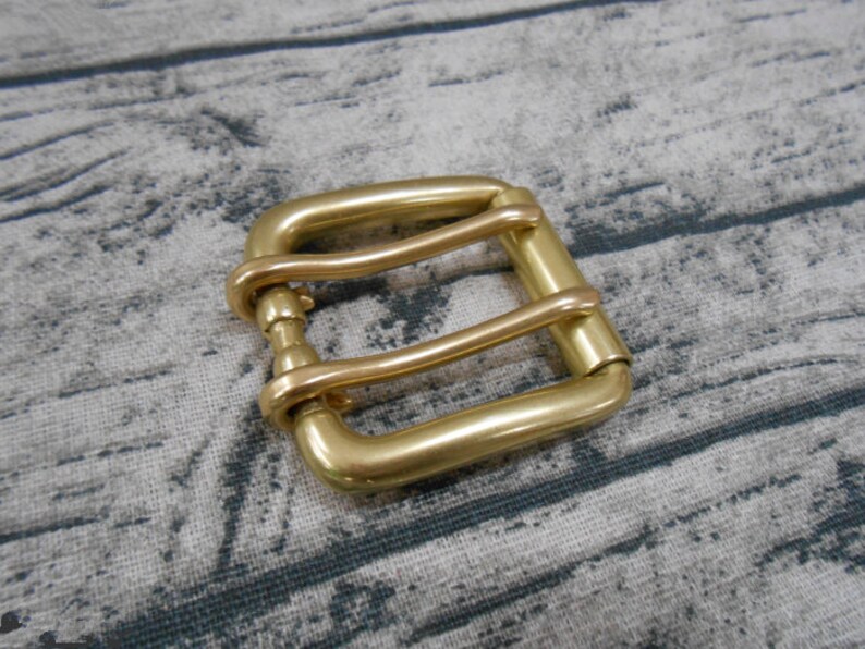 Double Rod Roller Buckle Rolling Solid Heavy Brass 40 mm Etsy