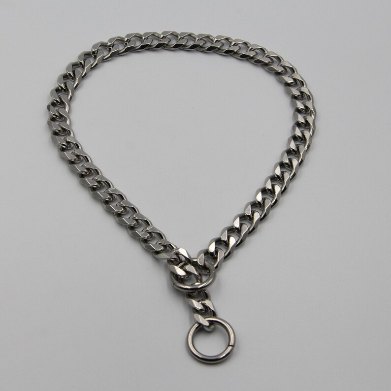 Doberman Choke Chain Collar Dog Training Necklace Etsy