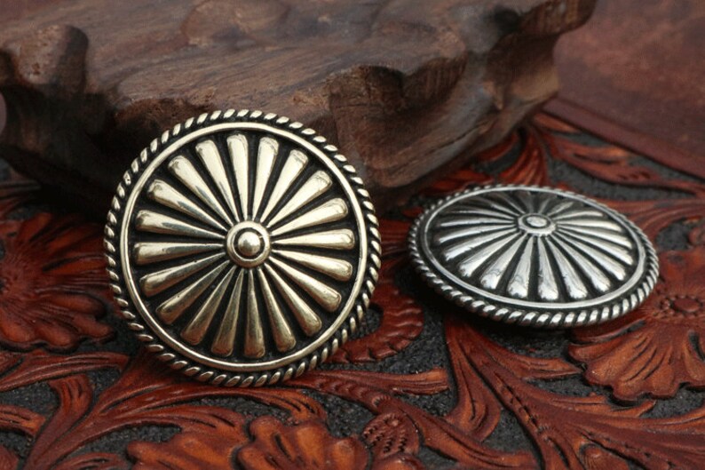 Boho Style Conchos Leather Craft Decoration Concho Rivets Etsy