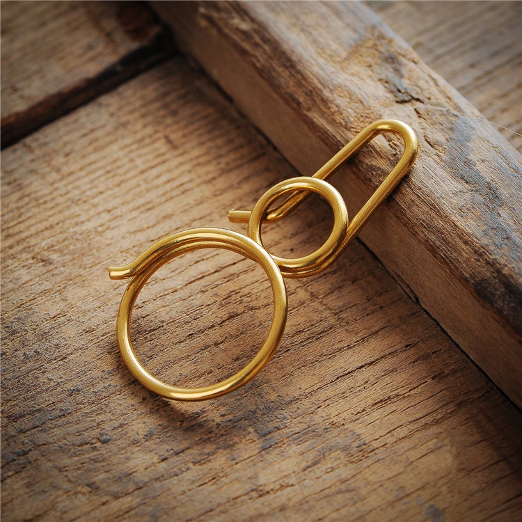 Solid Brass Keychain Hook Wire Wrapped /chlüsselanhänger Haken Etsy