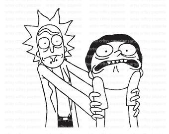 Free Free 305 Rick And Morty Svg Black And White SVG PNG EPS DXF File
